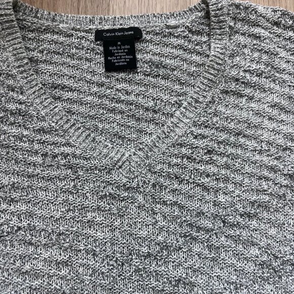 Women's Calvin Klein Oversized Grey Sweater Size Medium - Picture 7 of 7